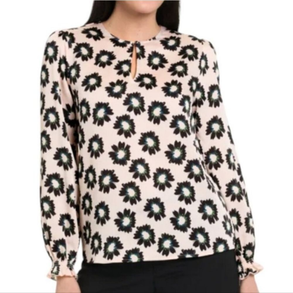 Ted Baker Floral Print Women's Top - Black and Pink